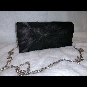 Black Satin Clutch